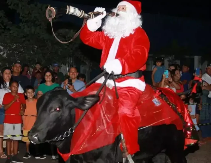 Papai Noel pantaneiro, caracol, natal, mato grosso do sul