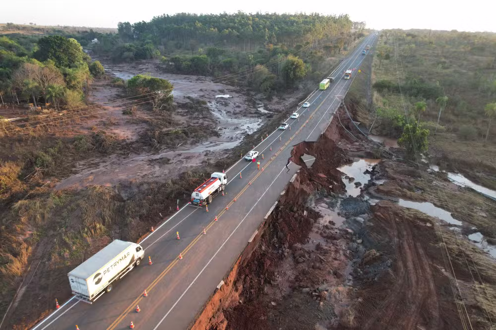 barragem, jaraguari, rompimento da barragem