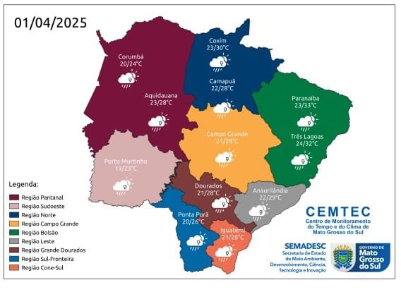 tempo, clima, mato grosso do sul, chuvas